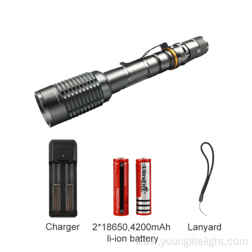 Adjustable Zoomable T6 LED flashlight outdoor lamp torch